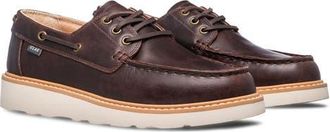 Clae Carter Boat Shoe in Walrus Brown Leather at Nordstrom, Size 11.5