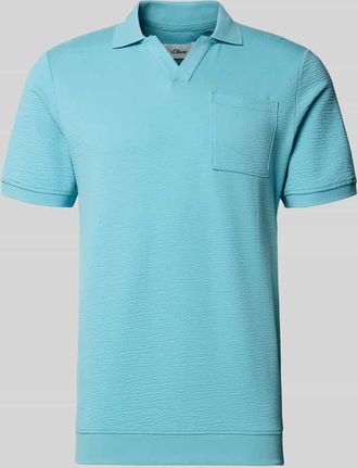 s.Oliver Red Label Regular Fit Poloshirt aus Baumwoll-Mix in Tuerkis, Gr&ouml;&szlig;e XXL