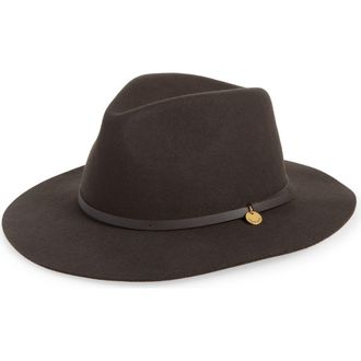Rag & Bone City Felt Wool Fedora in Drkespso at Nordstrom Rack, Size Large