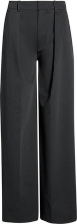 Staud Maysen Wide Leg Pleated Pants in Smoke at Nordstrom, Size 00