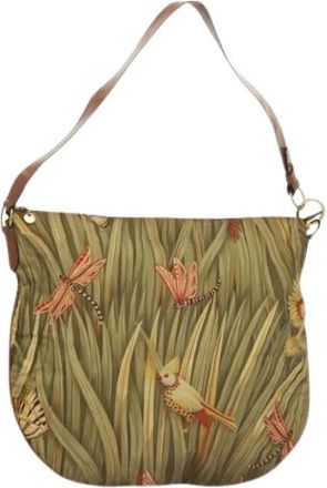 Ferragamo Pre-owned Nylon Schoudertas - Dames - Vintage Schoudertas - Groen - ONE Size - Nylon - Vintage
