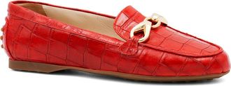Amalfi By Rangoni Decano Croc Embossed Loafer in Rosso Cocco Bengali at Nordstrom, Size 9.5