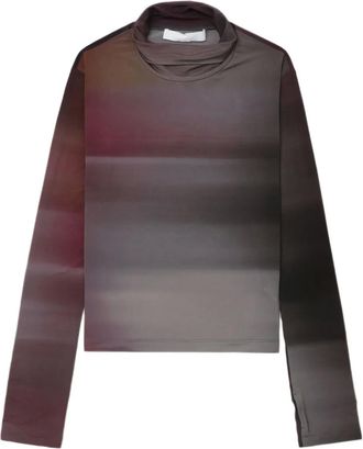Helmut Lang T-shirt a maniche lunghe - Viola