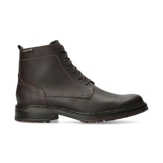 Mephisto Stijlvolle Heren Enkellaars - Donkerbruin - Heren - Veterlaarzen - Bruin - 40 1/2 EU - Leer - Schoenen