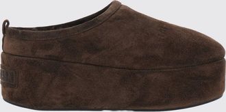 Balenciaga Mules Alaska in pelle scamosciata con zeppa e interni shearling