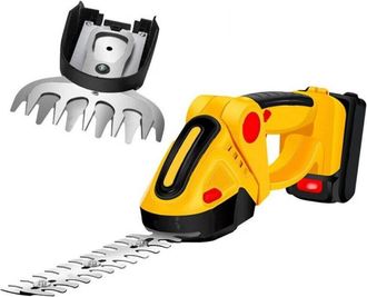 Trade Shop Trade Shop - Tagliasiepi A Doppia Batteria 26v 3.0ah Taglia Bordi 2 In 1 Lama 20cm Fd-001