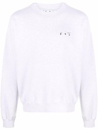 Off-white Sweater met logoprint - Grijs