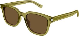 Saint Laurent SL 711/K Asian Fit 005 Mens Sunglasses Green Size 54 - Free RX Lenses - Free RX Lenses