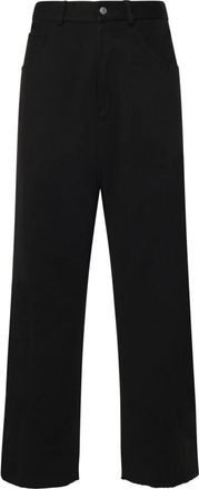 Maison Margiela Broeken, Heren, Zwart, XL, Wide Broeken