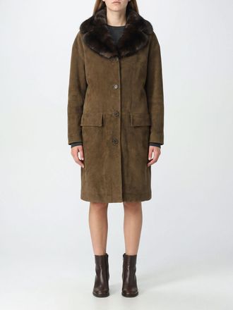 Salvatore Santoro Coat Woman color Brown