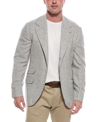 Brunello Cucinelli Wool, Silk & Cashmere-Blend Blazer