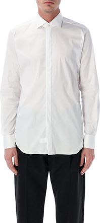 Xacus White Regular Solid Shirt