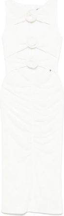 Nissa Abito midi con applicazione - Bianco
