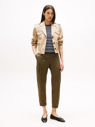 Tommy Hilfiger Womens Belted Cargo Jogger - Green - XXL