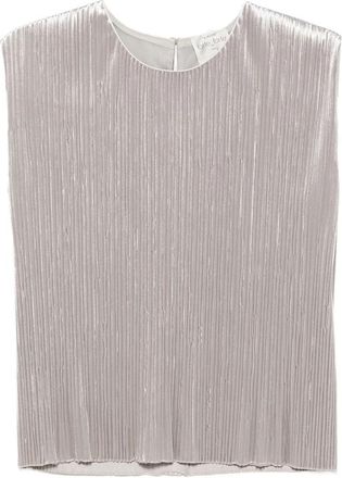 Forte_Forte Pliss&eacute;-effect Sleeveless Top