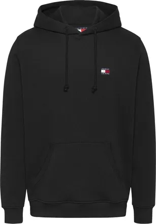 Tommy Jeans Badge Hoodie - Heren - Sweatshirts & Hoodies - Zwart - Maat: S Katoen