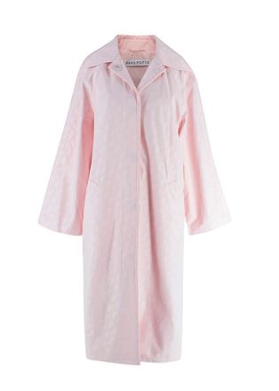 Saks Potts Pink Monogram Milan Coat Size XS