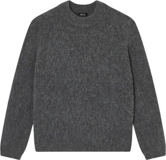 A.P.C. A.p.c. - Dylan Pullover - Heren - Truien - Grijs - Maat: L Wol