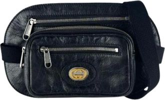 Gucci unisex, Pre-owned, Zwart, Maat: ONE Size Leer