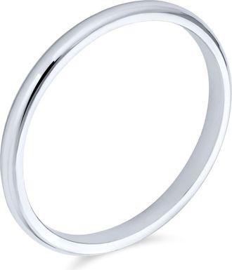 Bling Jewelry Sterling Silver Thin Stackable Band at Nordstrom Rack, Size 10