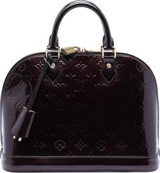 Louis Vuitton Pre-owned Womens Monogram Vernis Alma Pm - Dark Brown Leather - One Size