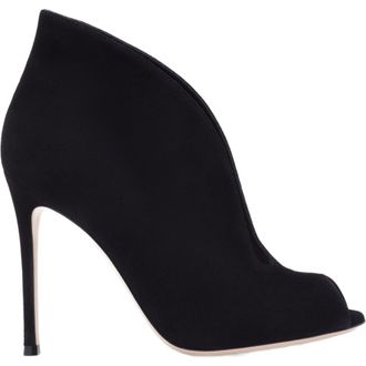 Gianvito Rossi Vamp Booties in Black Suede at Nordstrom, Size 38.5