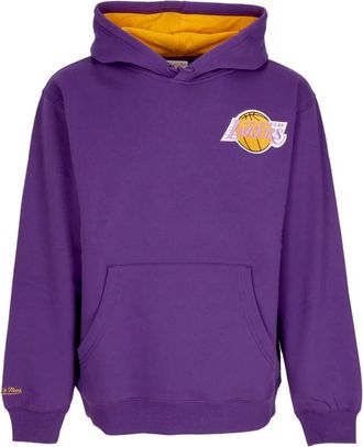 Mitchell & Ness NBA Vintage Logo Hoodie Paars - Heren - Hoodies - Paars - M - Katoen - Hoodies & sweatvesten