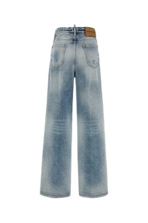 Dsquared2 Womens Denim Jeans Navyblue Exterior: Cotton