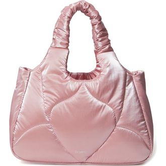 Oryany Half Moroccan Quilted Convertible Top Handle Bag in Dusty Pink at Nordstrom Rack