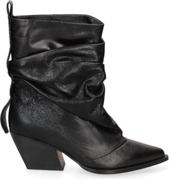 Marc Ellis Veridia Nova Enkellaars - Dames - Cowboylaarzen - Zwart - 38 EU - Leer - Schoenen