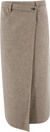 Brunello Cucinelli Mujer, Faldas, Marrón, Talla: S