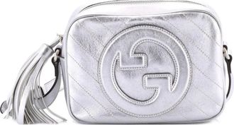 Gucci Blondie NM Camera Shoulder Bag Diagonal Quilted Leather Small crossbody bag - Zilver