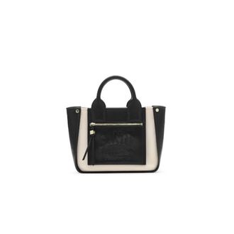 Ganni Canvas tas met korte handvatten - Dames - Handtassen - Zwart - ONE Size - Katoen - Tassen