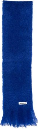 Jil Sander Royal Blue Textured Scarf