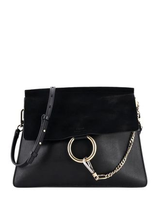 Chlo&eacute; Faye Leather Medium shoulder bag - Black