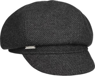Seeberger Daventa Newsboy Cap Women - Baker boy hat Peaked caps Women&acute;s with Peak Autumn Summer Spring Winter All-Season - One Size Anthracite