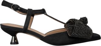 Alma En Pena Mini strik hiel schoen - Dames - Pumps - Zwart - 38 EU - Schoenen