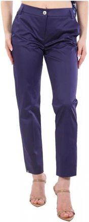 Marella Dames, Broeken, Blauw, Maat: XL Leer