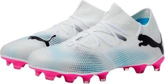 Puma Mens Puma Future 7 Match FG/AG 107715-01 White Pink Football Boots NIN1060