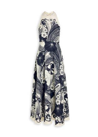 Alemais Alemais Mickey Printed Woven Maxi Dress - Black And White - 10 (UK10 / S)