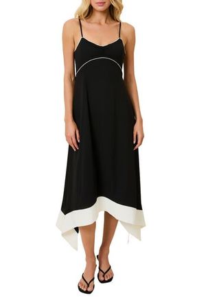 Solid & Striped The Lennox Sleeveless Maxi Dress in Noir at Nordstrom, Size X-Small