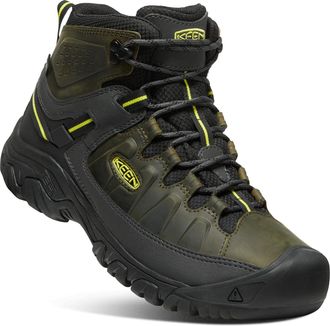 Keen Mens Targhee 3 Mid Height Waterproof Hiking Boots, Forest Night/Evening Primrose, 8.5