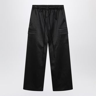 Fear of God Black Satin Cargo Trousers