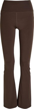 Vuori Clothing All The Feels Flared Stretch-jersey Leggings - Brown - S (UK8-10 / S)