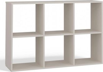 OEM Marion - Estanter&iacute;a Modular Con 6 Cubos - Librer&iacute;a Con 6 Compartimentos - 110x30x75 Cm - Mueble De Almacenaje