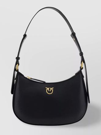 Pinko mini love bag half moon leather shoulder bag