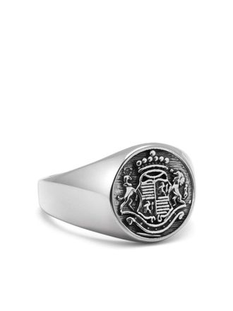 Nialaya Crest signet ring - Silver