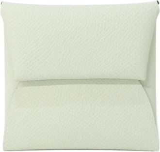 Herm&egrave;s Bastia Vert Epsom Leather Coin Purse/Coin Case (Pre-Owned)