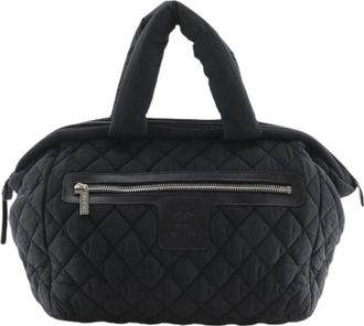 Chanel Pre-owned Vintage Nylon Handtas - Dames - Vintage Handtas - Zwart - ONE Size - Nylon - Vintage