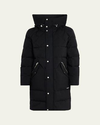 Mackage Mens Werner-Z Quilted Down Parka with Removable Bib